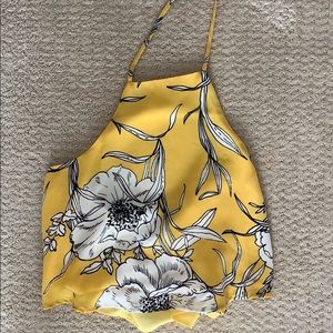 Tobi Floral Halter Top